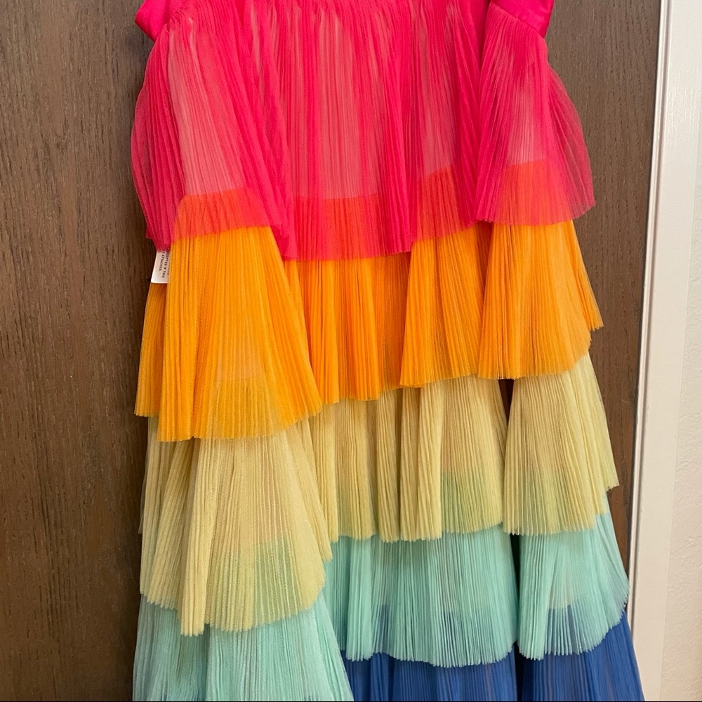 Anthropologie Hutch Rainbow Tiered Tulle Dress - Picture 6 of 7